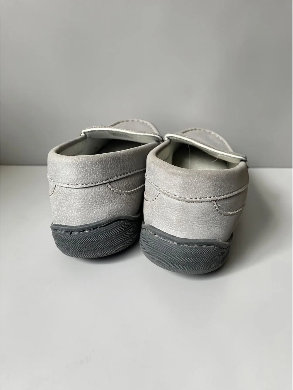 Men Moccasin Slippers Size 10 Slip On Comfort Gray Suede House Shoes Indoor
